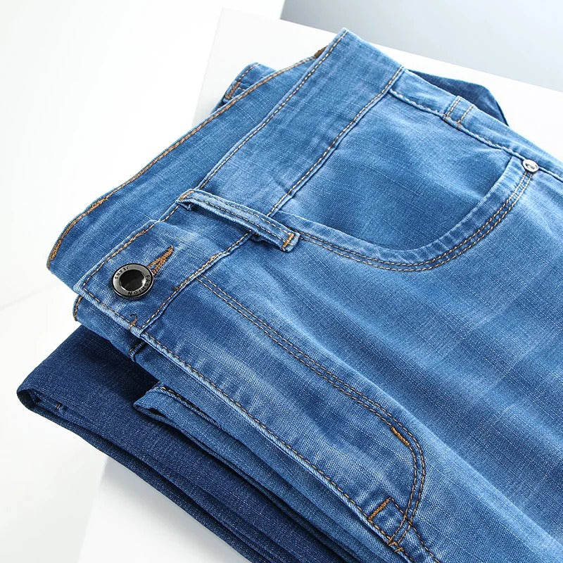 Spring Summer Casual Business Fashion Stretch Denim Jeans ( Pack of 2 )