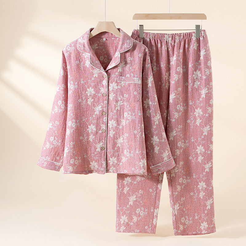 Glaciora Soft Floral Cotton Nightwear Set (2-Piece)