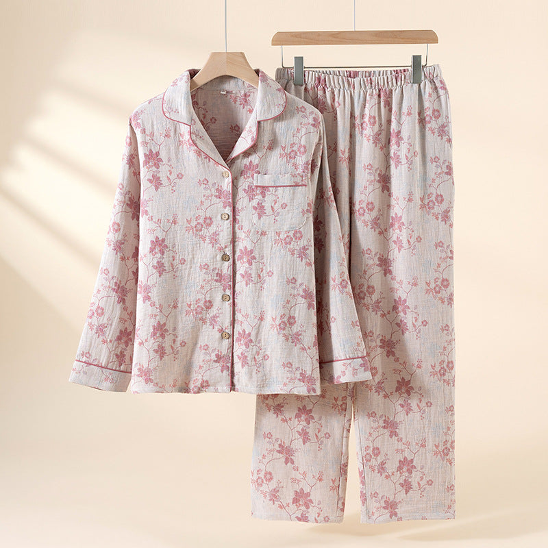 Glaciora Soft Floral Cotton Nightwear Set (2-Piece)