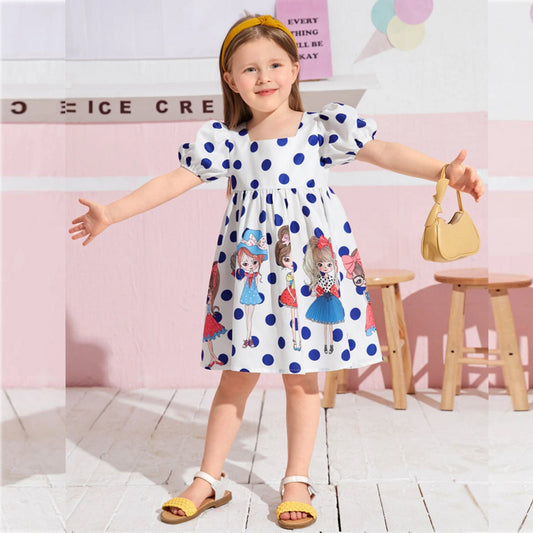 Baby Girl's Floral & Palace_Barbie Frocks (Combo Pack Of 3) for Kids.