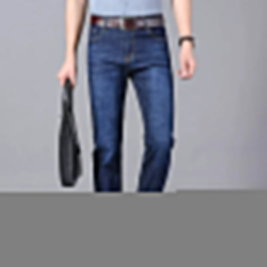 Men Loose Straight Lightweight Jeans High Quality Stretch Pants ( Pack of 2 )