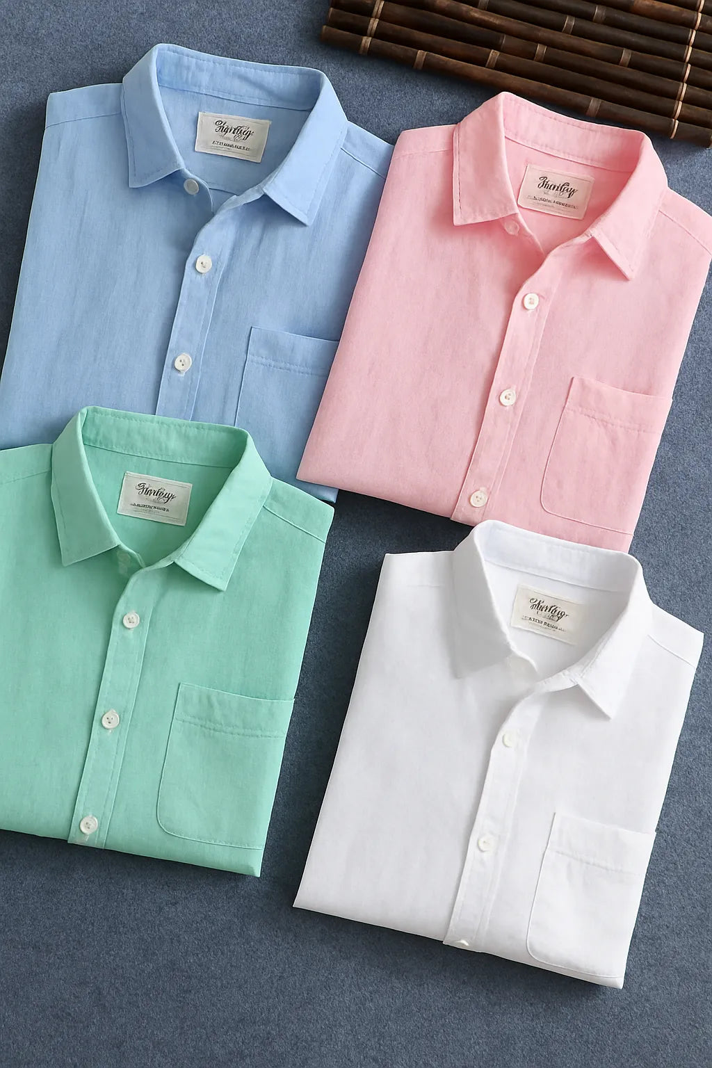 Men's Cotton Linen Shirt (Pack Of 4)