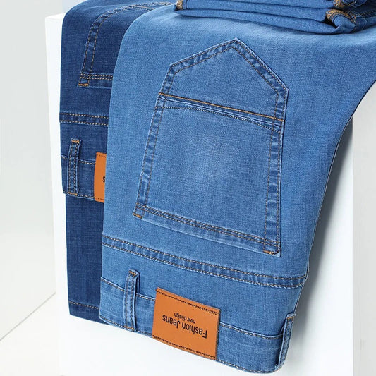 Spring Summer Casual Business Fashion Stretch Denim Jeans ( Pack of 2 )