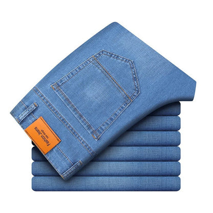 Spring Summer Casual Business Fashion Stretch Denim Jeans ( Pack of 2 )