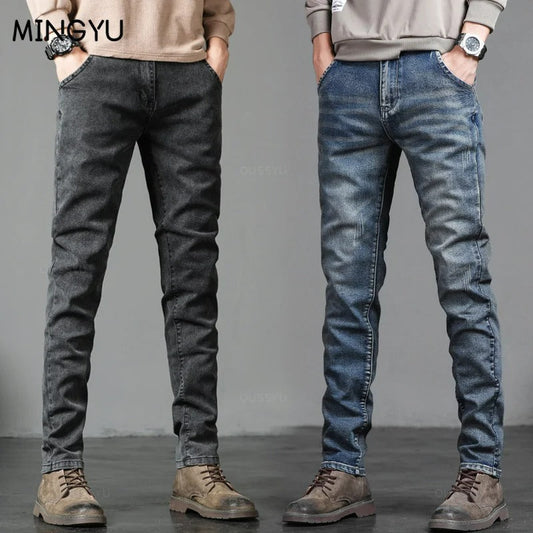 Men's Classic Fashion Casual Slim Skinny Vintage Streetwear Pants ( Pack of 2 )