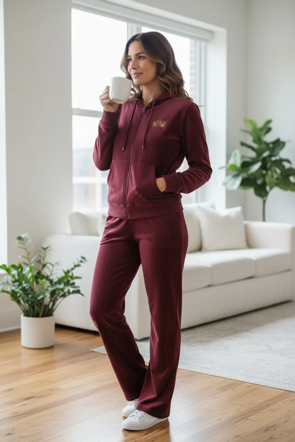 Glaciora Women’s Velvet Supersoft Nightsuit Set - Premium Loungewear Pyjama Set for Ladies
