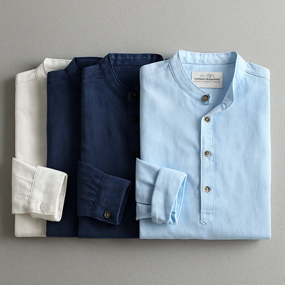 Men's Long Sleeve Linen Shirt (Pack of 4)