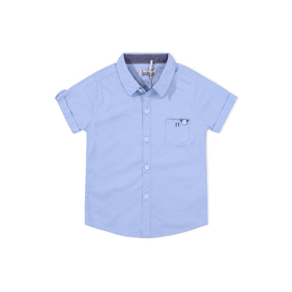 Cotton Tops French Button up Front Pocket Shirts for Kids Boy ( Pack of 5 )
