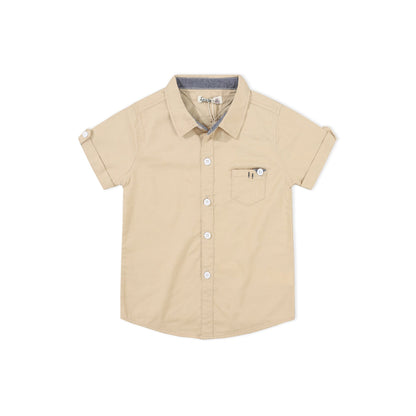 Cotton Tops French Button up Front Pocket Shirts for Kids Boy ( Pack of 5 )