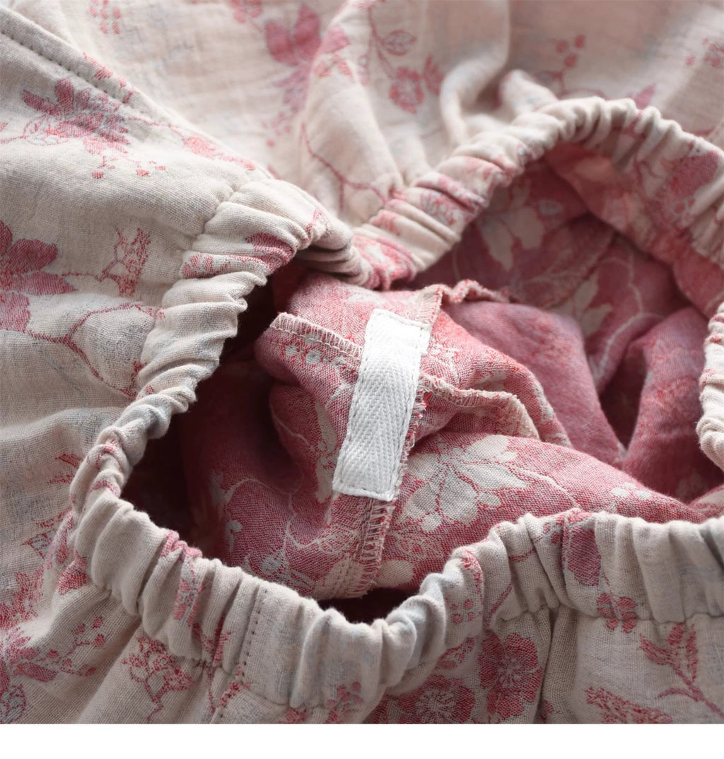 Glaciora Soft Floral Cotton Nightwear Set (2-Piece)